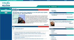 Desktop Screenshot of interfax-religion.com