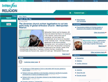 Tablet Screenshot of interfax-religion.com